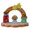 Northlight Glitter Dusted Gingerbread Holy Family Christmas Nativity Decoration - 8"